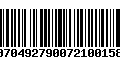 Código de Barras 00704927900721001582