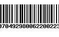 Código de Barras 00704929800622002238