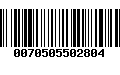 Código de Barras 0070505502804