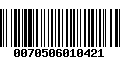 Código de Barras 0070506010421