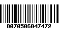 Código de Barras 0070506047472