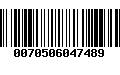 Código de Barras 0070506047489