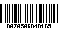 Código de Barras 0070506048165