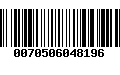 Código de Barras 0070506048196