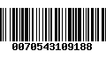 Código de Barras 0070543109188