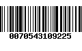 Código de Barras 0070543109225