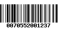 Código de Barras 0070552001237