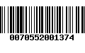 Código de Barras 0070552001374