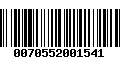 Código de Barras 0070552001541