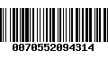 Código de Barras 0070552094314