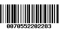 Código de Barras 0070552202283