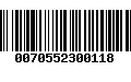 Código de Barras 0070552300118