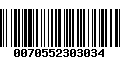 Código de Barras 0070552303034