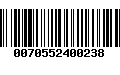 Código de Barras 0070552400238