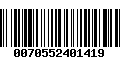 Código de Barras 0070552401419