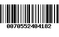 Código de Barras 0070552404182