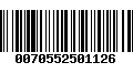 Código de Barras 0070552501126