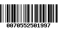 Código de Barras 0070552501997