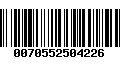 Código de Barras 0070552504226