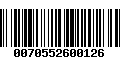 Código de Barras 0070552600126