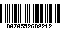 Código de Barras 0070552602212