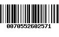 Código de Barras 0070552602571