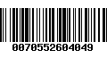 Código de Barras 0070552604049