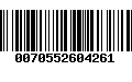 Código de Barras 0070552604261