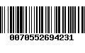 Código de Barras 0070552694231