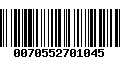 Código de Barras 0070552701045