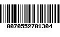 Código de Barras 0070552701304