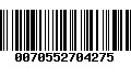 Código de Barras 0070552704275