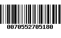 Código de Barras 0070552705180