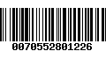 Código de Barras 0070552801226