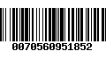 Código de Barras 0070560951852