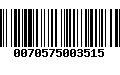 Código de Barras 0070575003515