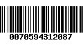 Código de Barras 0070594312087