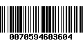 Código de Barras 0070594603604