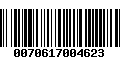 Código de Barras 0070617004623