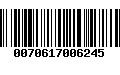 Código de Barras 0070617006245