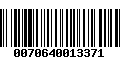 Código de Barras 0070640013371