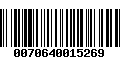 Código de Barras 0070640015269