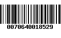 Código de Barras 0070640018529