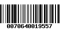 Código de Barras 0070640019557