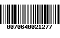 Código de Barras 0070640021277