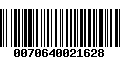 Código de Barras 0070640021628