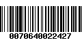 Código de Barras 0070640022427