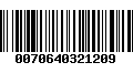 Código de Barras 0070640321209