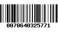 Código de Barras 0070640325771