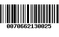 Código de Barras 0070662130025